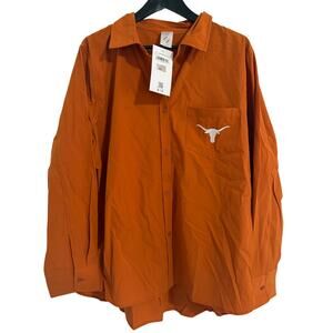 NWT Texas Longhorns Button-Up Shirt Men's Size XL